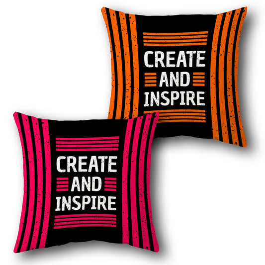 Create and Inspire Cushion (Front & Back)