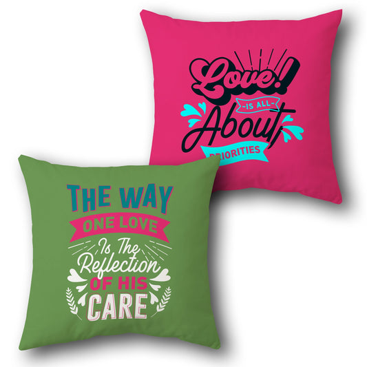 Love and Care Cushion (Front & Back)