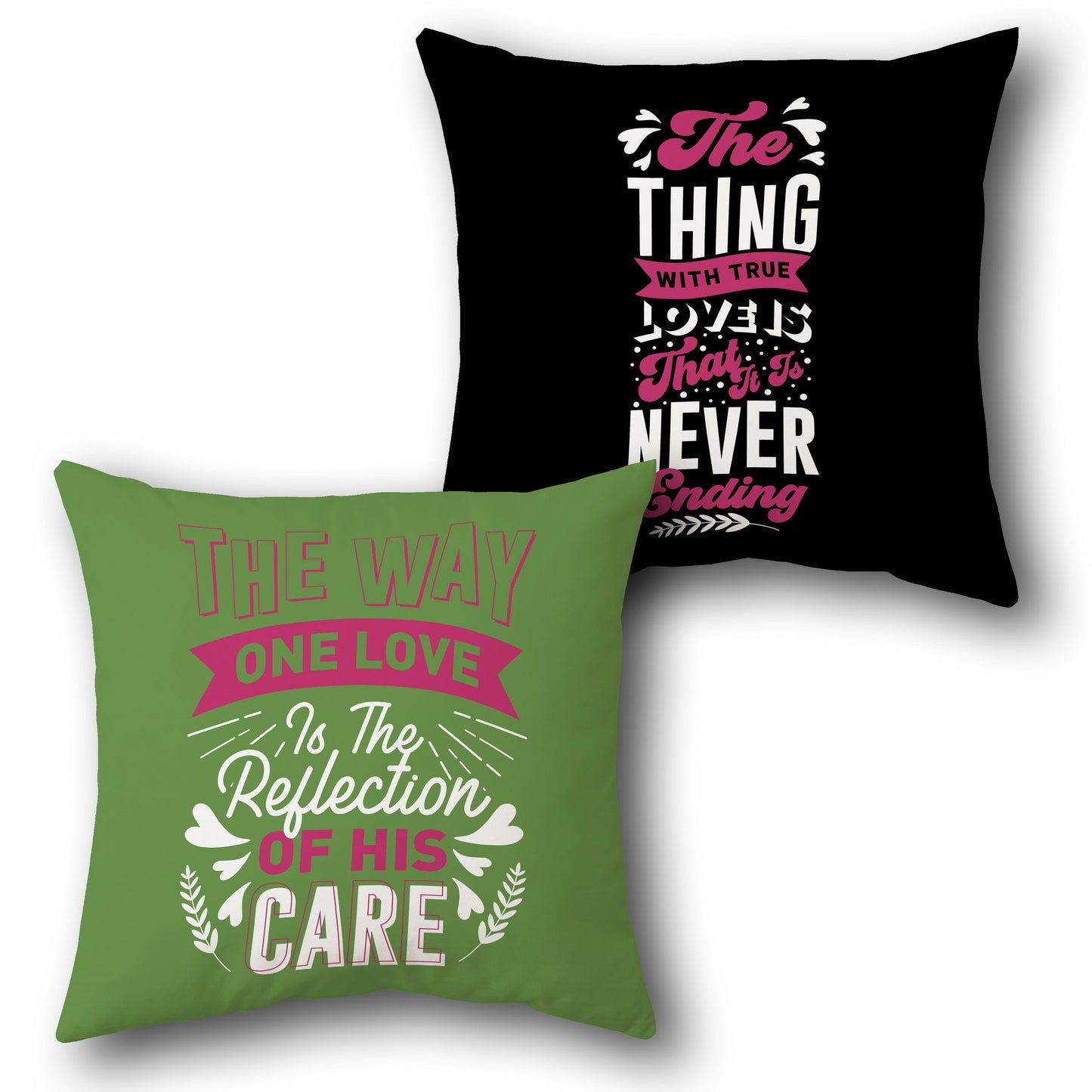 True Love Never Ending Cushion (Front & Back)