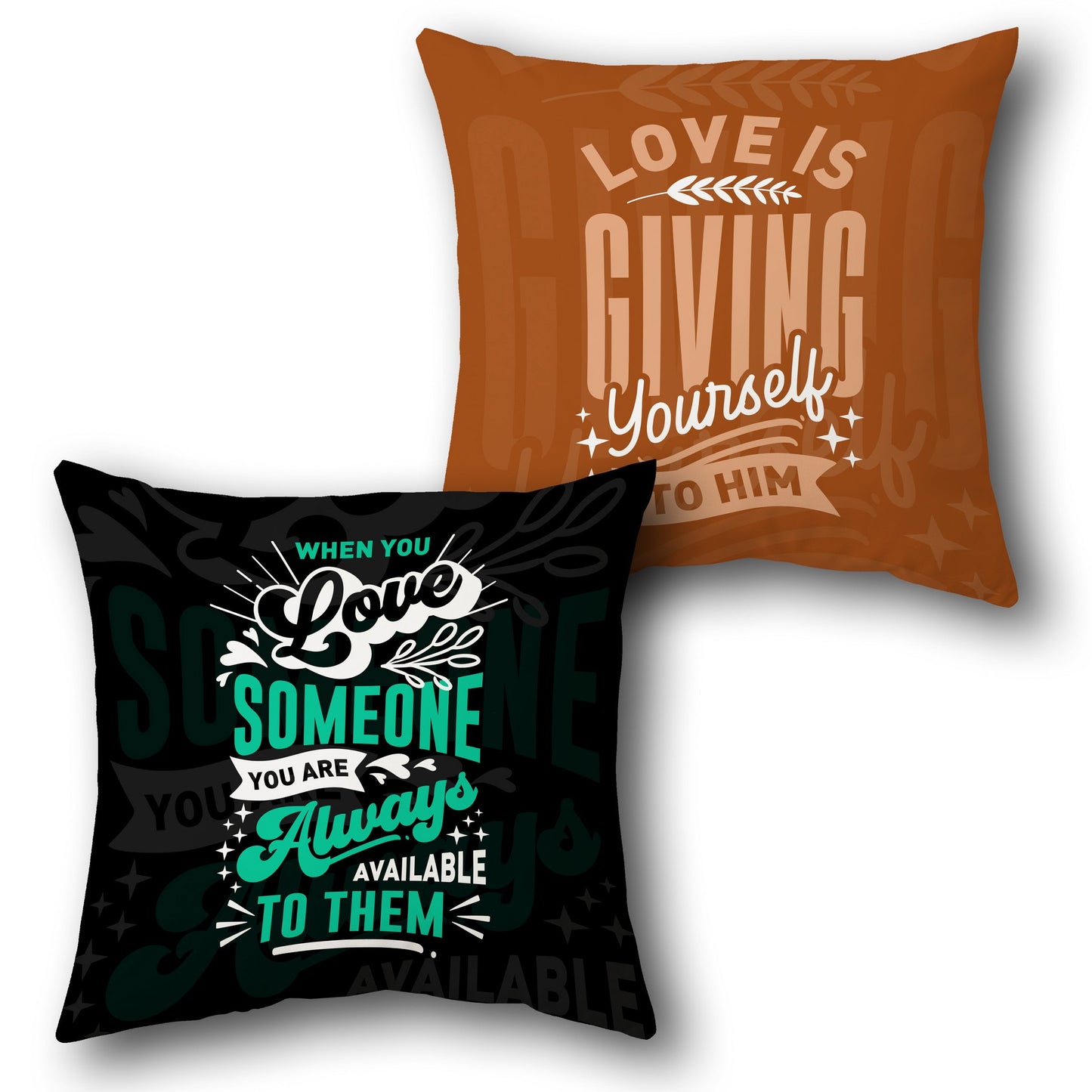 Love is Giving Cushion (Front & Back)