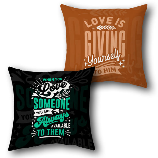 Love is Giving Cushion (Front & Back)