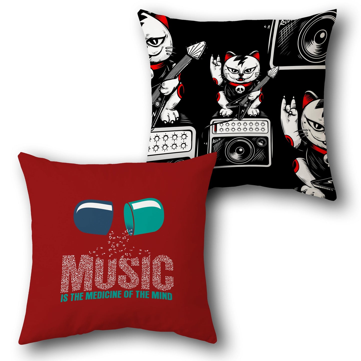 "Music Medicine" Cushion Single (Front & Back)