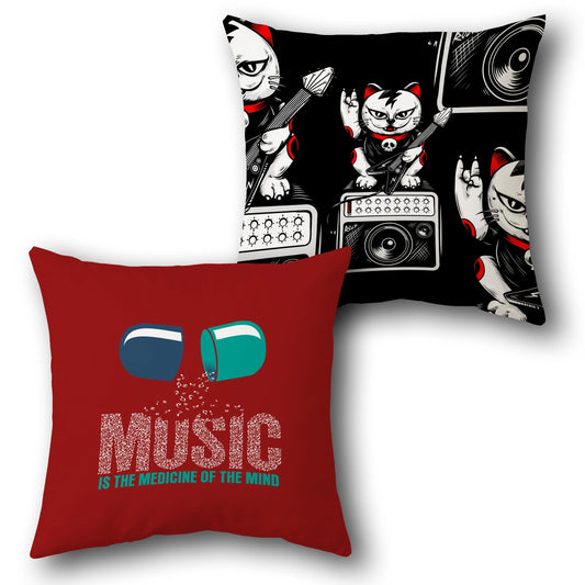 "Music Medicine" Cushion Single (Front & Back)