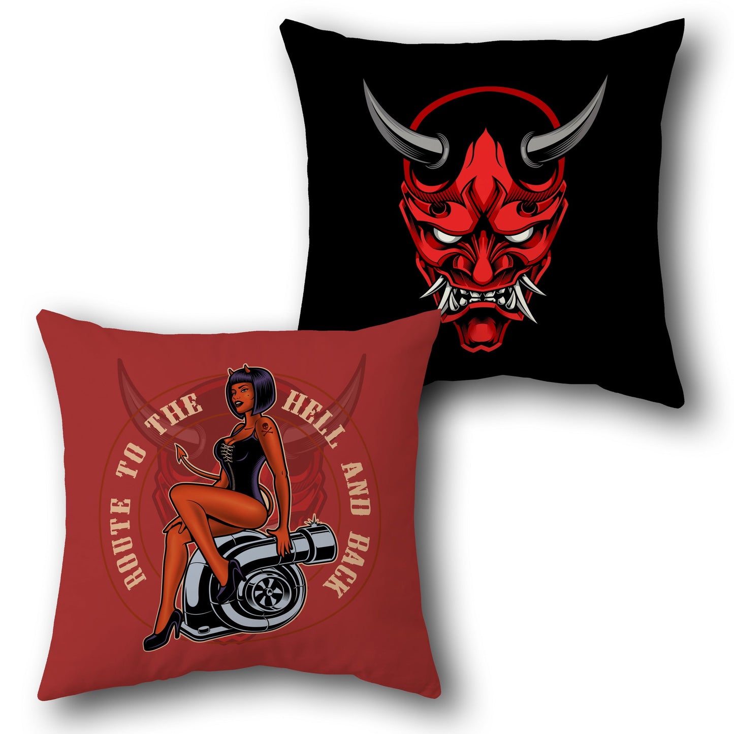 "Route to Hell" Cushion Single (Front & Back)