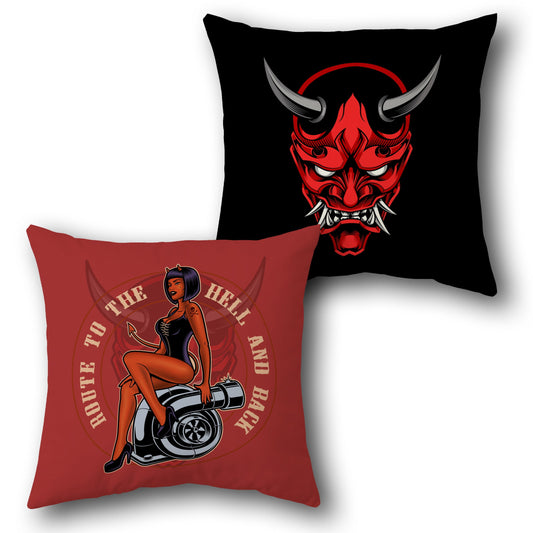 "Route to Hell" Cushion Single (Front & Back)