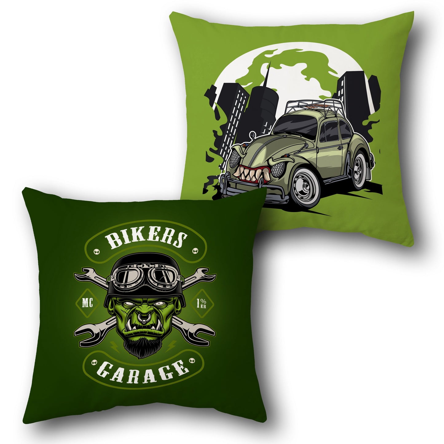 "Bikers Garage" Cushion Single (Front & Back)