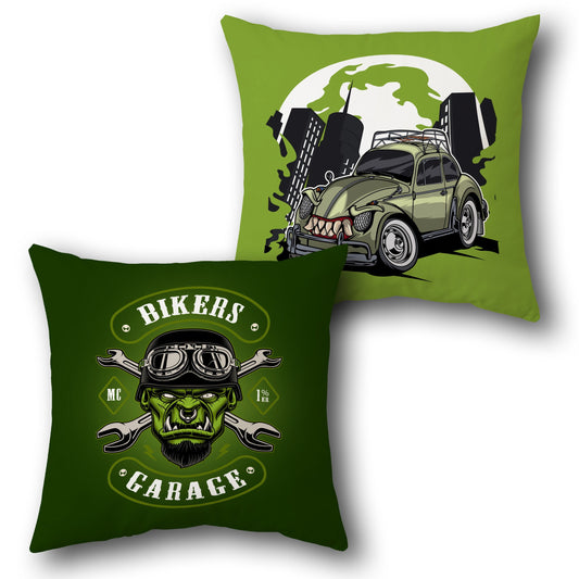 "Bikers Garage" Cushion Single (Front & Back)