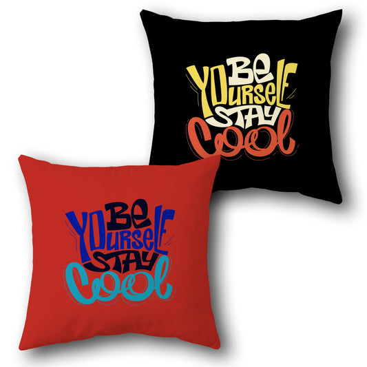 "Be Yourself Stay Cool" Cushion Single (Front & Back)