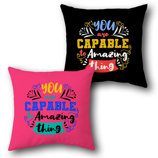 "You Are Capable" Cushion Single (Front & Back)