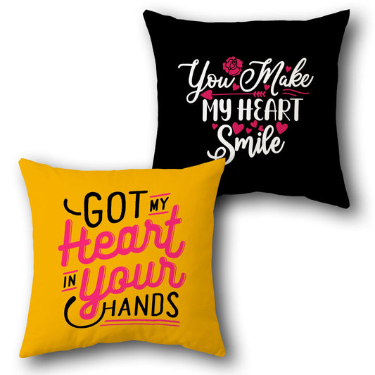 "My Heart Smiles" Cushion Single (Front & Back)