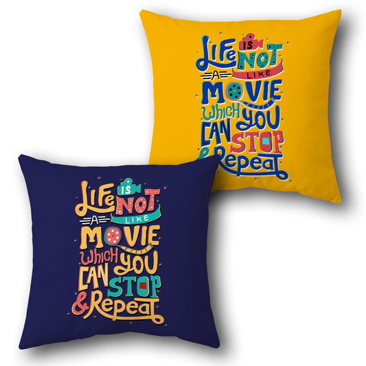 "Life is Not a Movie" Cushion Single (Front & Back)