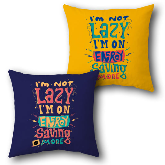 "Energy Saving Mode" Cushion (Front & Back)