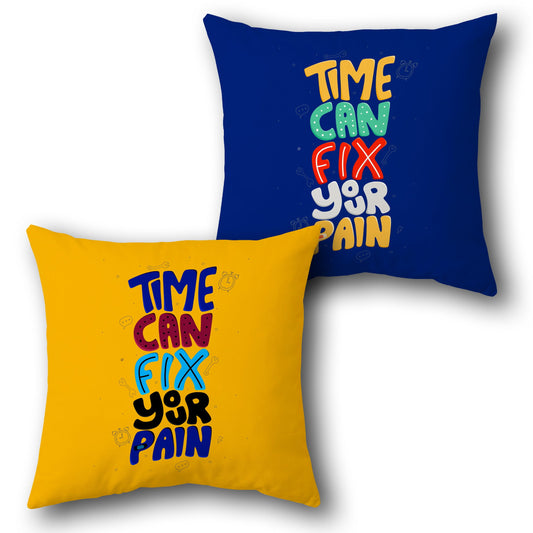 "Time Can Fix" Cushion (Front & Back)