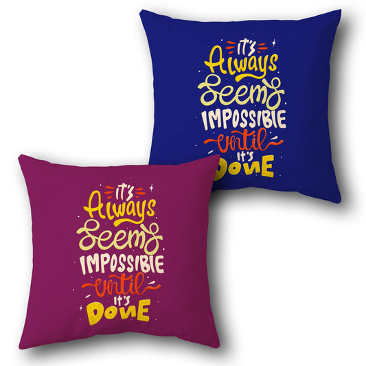 "Seems Impossible" Cushion (Front & Back)