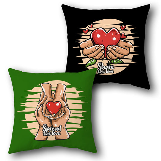 "Spread The Love" Cushion (Front & Back)