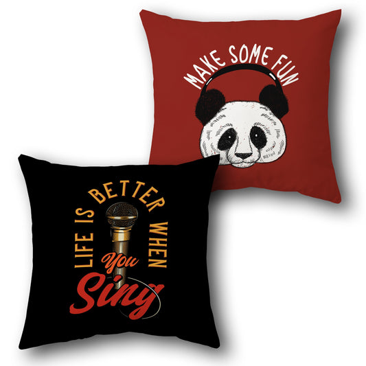 "Sing For Fun" Cushion (Front & Back)