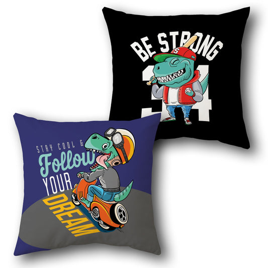"Dino Dreams" Cushion (Front & Back)