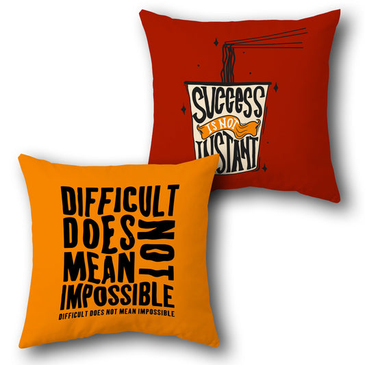 "Success Takes Time" Cushion (Front & Back)