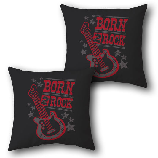 Born 2 Rock Guitar Cushion (Single, Front & Back)