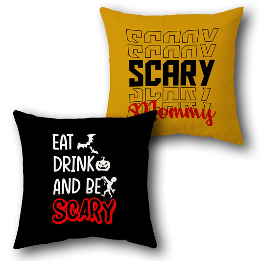 Halloween Scary Mommy Cushion (Front & Back)