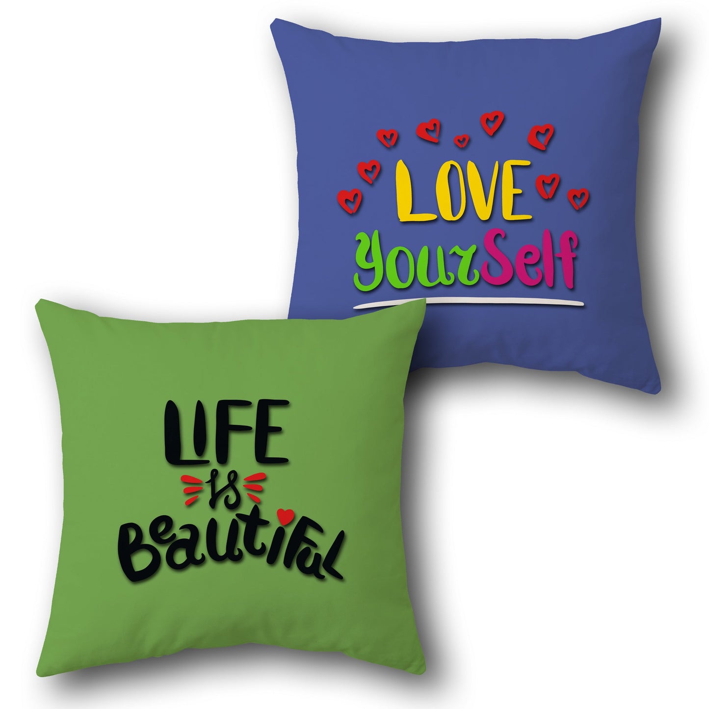 Life Is Beautiful Love Yourself Cushion (Front & Back)