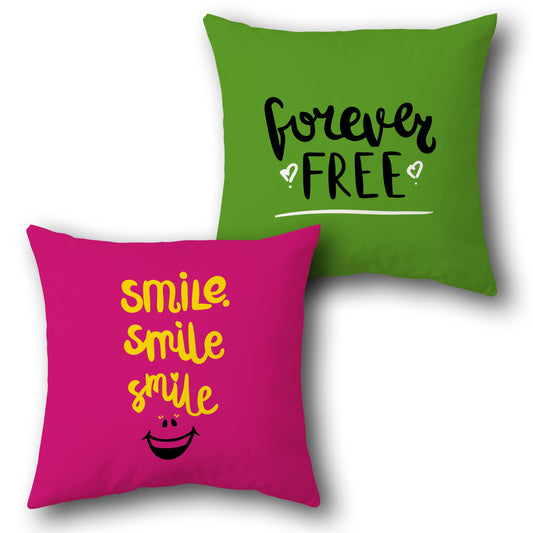 Smile Forever Free Cushion (Front & Back)