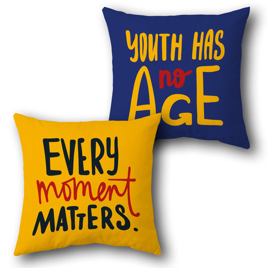 Youth Has No Age Cushion (Front & Back)