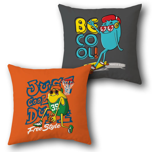 "Just Cool Dude" Monster Athlete Cushion (Front & Back)