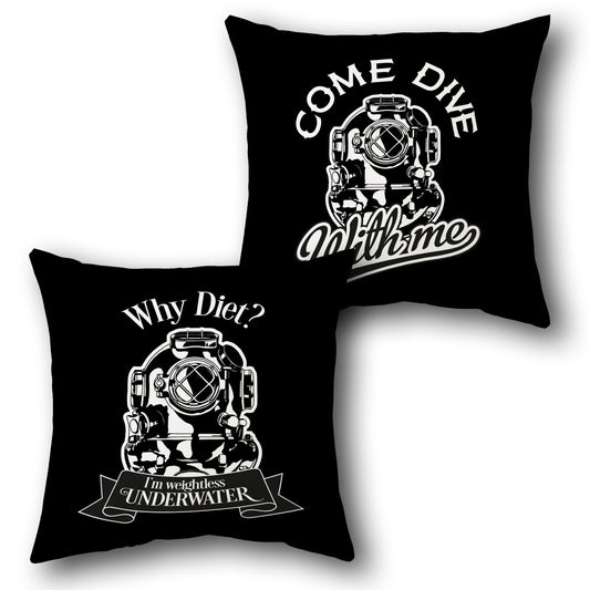 Dive With Me Weightless Cushion (Front & Back)