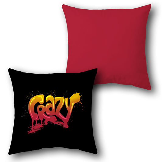 Crazy Graffiti Cushion (Front & Back