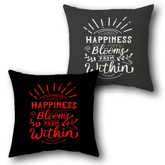 Happiness Blooms Cushion (Front & Back)