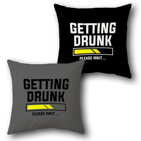 Getting Drunk Cushion (Front & Back)