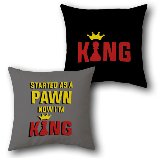 Pawn to King Cushion (Front & Back)