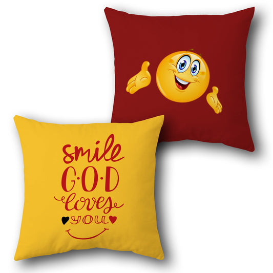Smile God Loves You Cushion (Front & Back)