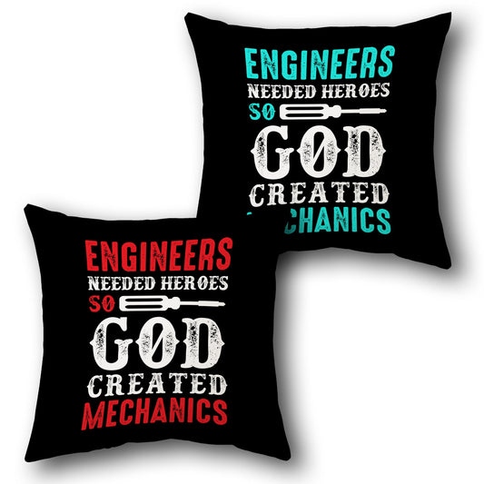 Engineers Needed Heroes Cushion (Front & Back)