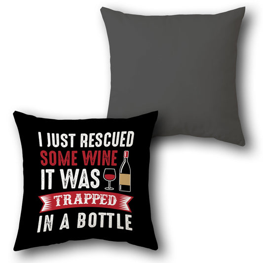 "Wine Rescue Cushion (Front & Back)"