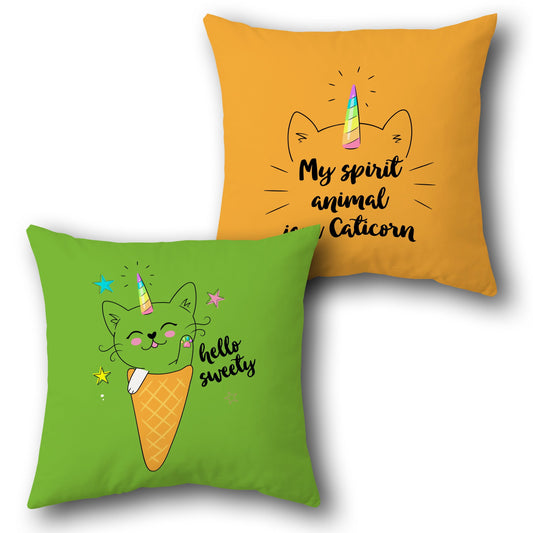 Caticorn Sweet Cushion (Front & Back)