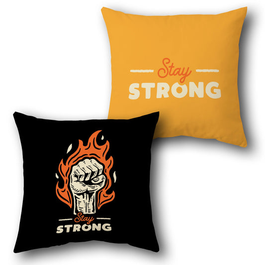 Stay Strong Fire Cushion (Front & Back)