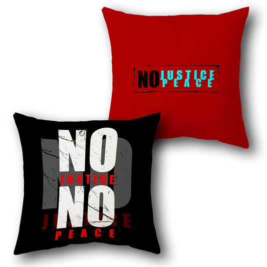 No Justice No Peace Cushion (Front & Back)