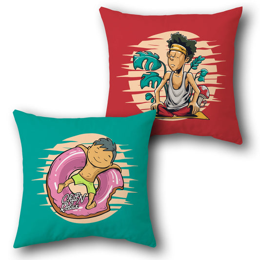 "Chill'n Relax" Single Cushion (Front & Back)
