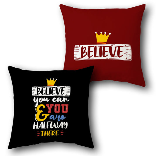 "Believe You Can" Single Cushion (Front & Back)