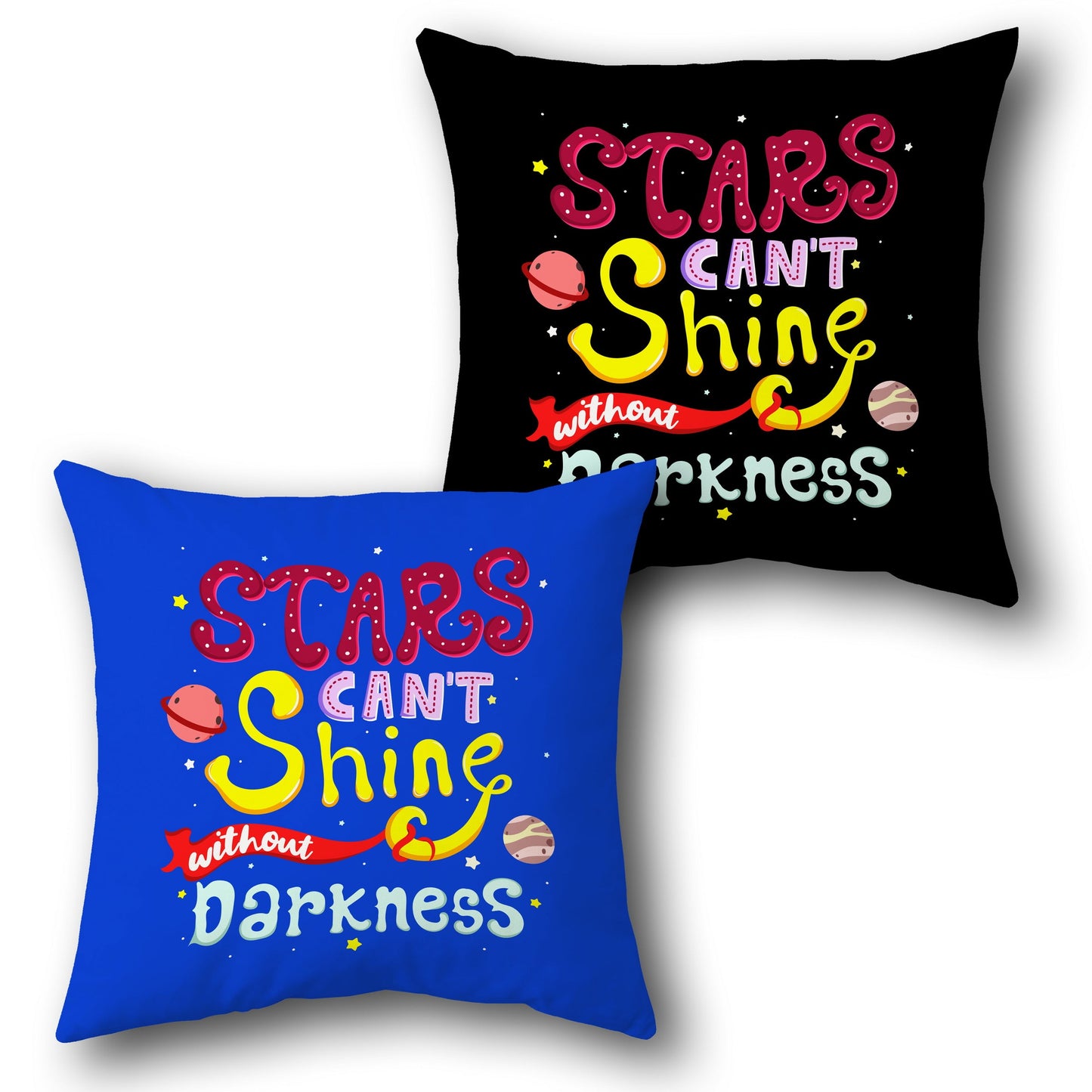 "Stars Can't Shine" Cushion (Front & Back)