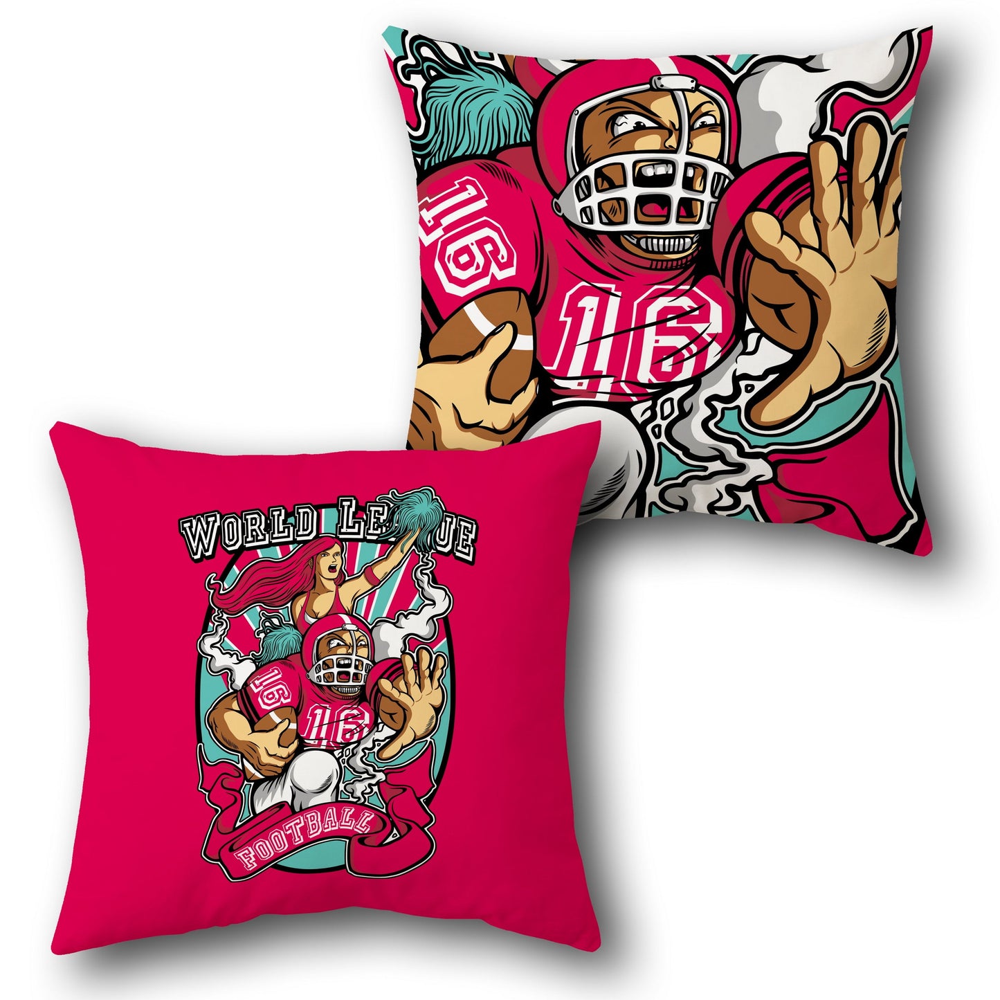 "World League Football" Cushion (Front & Back)