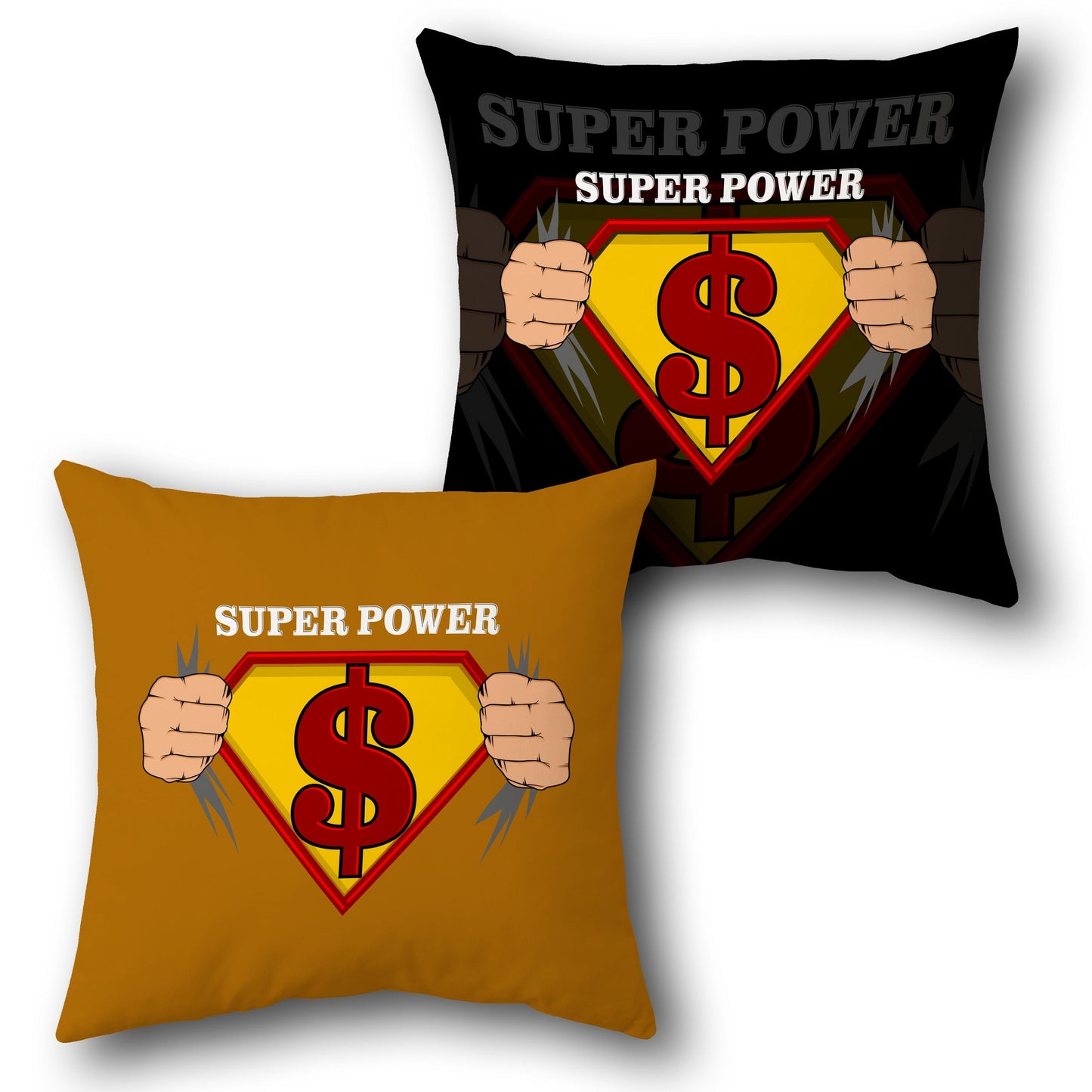 Super Power Dollar Cushion (Front & Back)