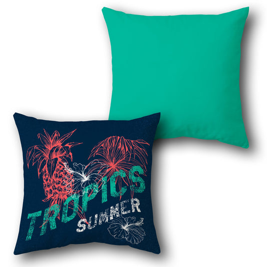 Tropics Summer Cushion (Single, Front & Back)