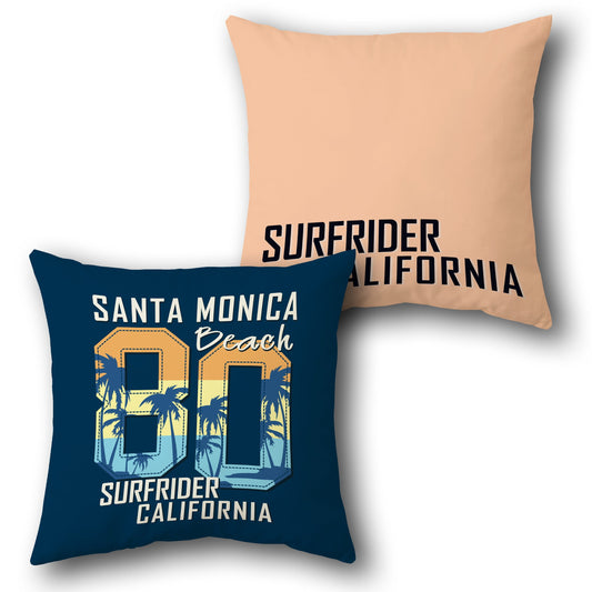 Santa Monica Surfrider Cushion (Single, Front & Back)