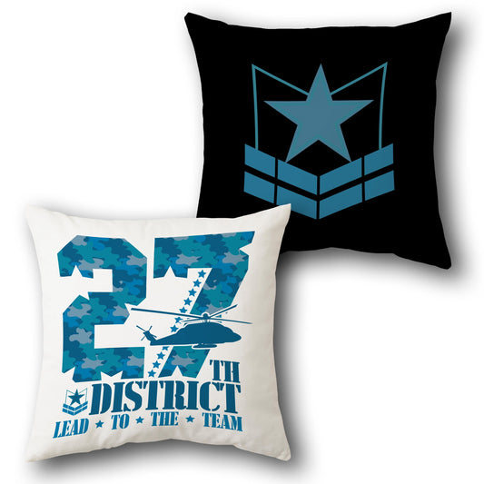 27th District Single Cushion (Front & Back)