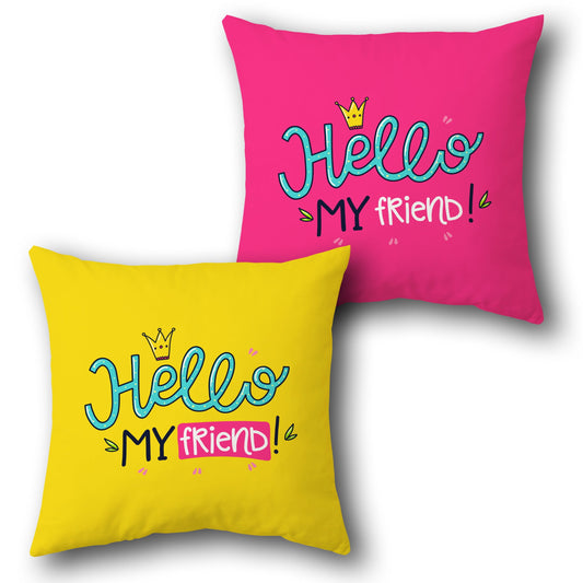 Hello My Friend Single Cushion (Front & Back)