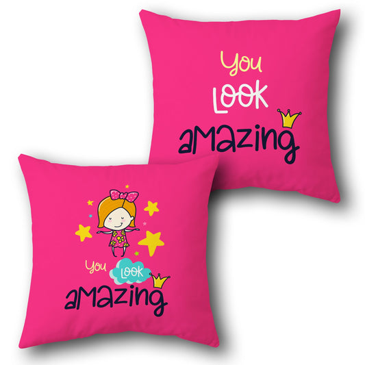 You Look Amazing Single Cushion (Front & Back)