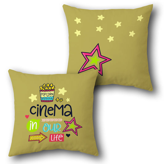 Cinema in Our Life Single Cushion (Front & Back)